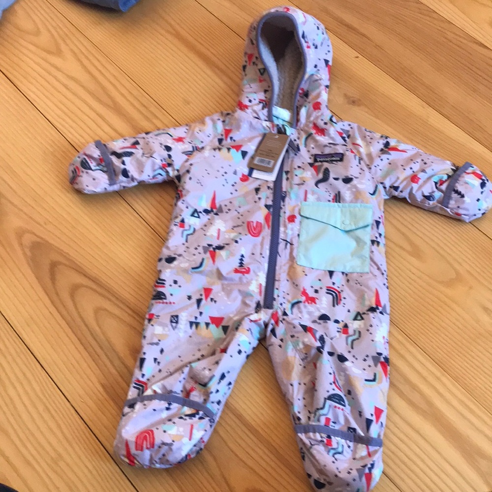 0-3 month patagonia snow suit